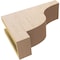 Ekena Millwork 4"W x 12"D x 8"H Classic Newport Rough Cedar Woodgrain TimberThane Corbel, Primed Tan CORUR04X12X08NEWRCPR - alternate 2